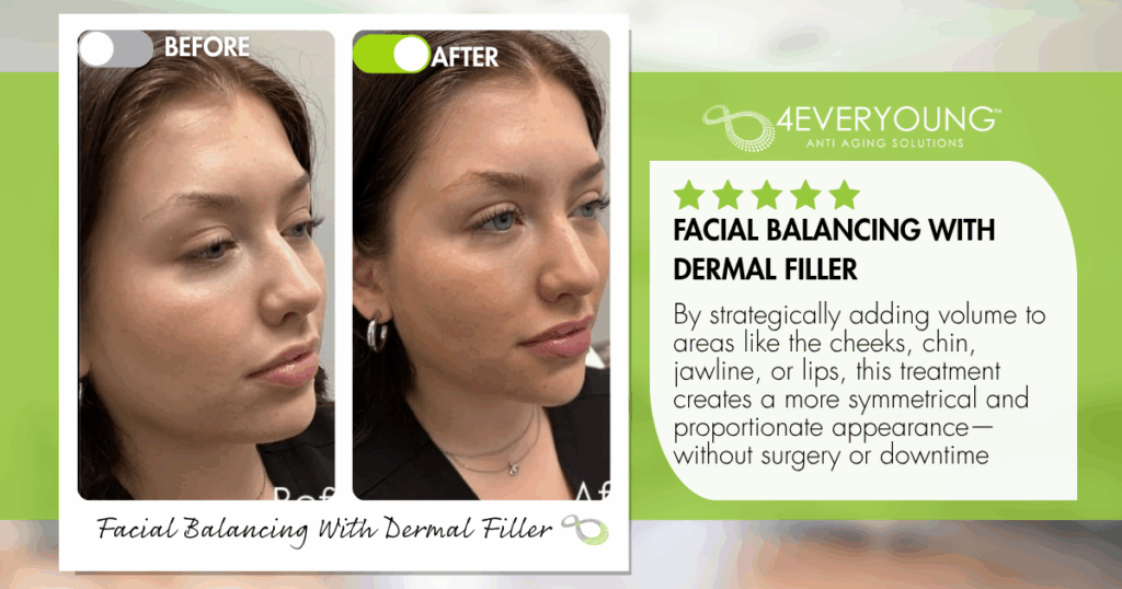 facial balancing with dermal filler