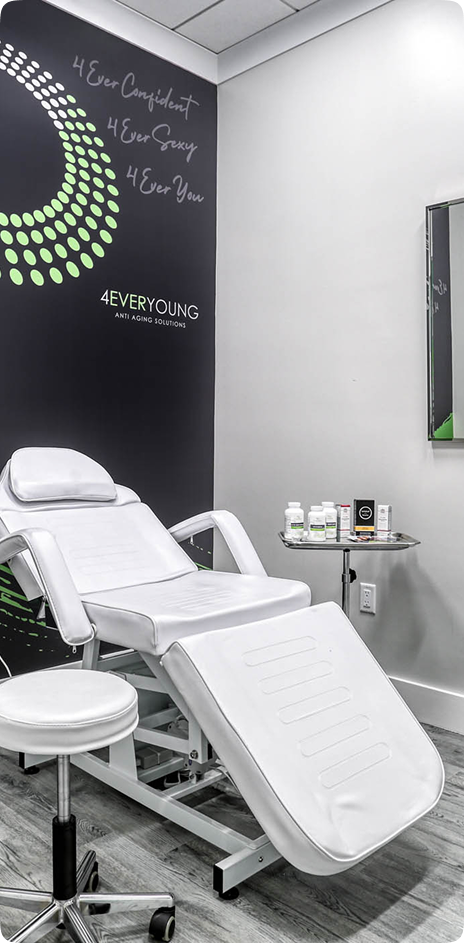 Treatment room at a 4Ever Young clinic