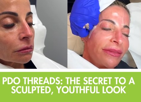 PDO thread lift Morristown, nonsurgical facelift NJ, thread lift for jawline, facial sculpting Morristown, collagen boost without surgery