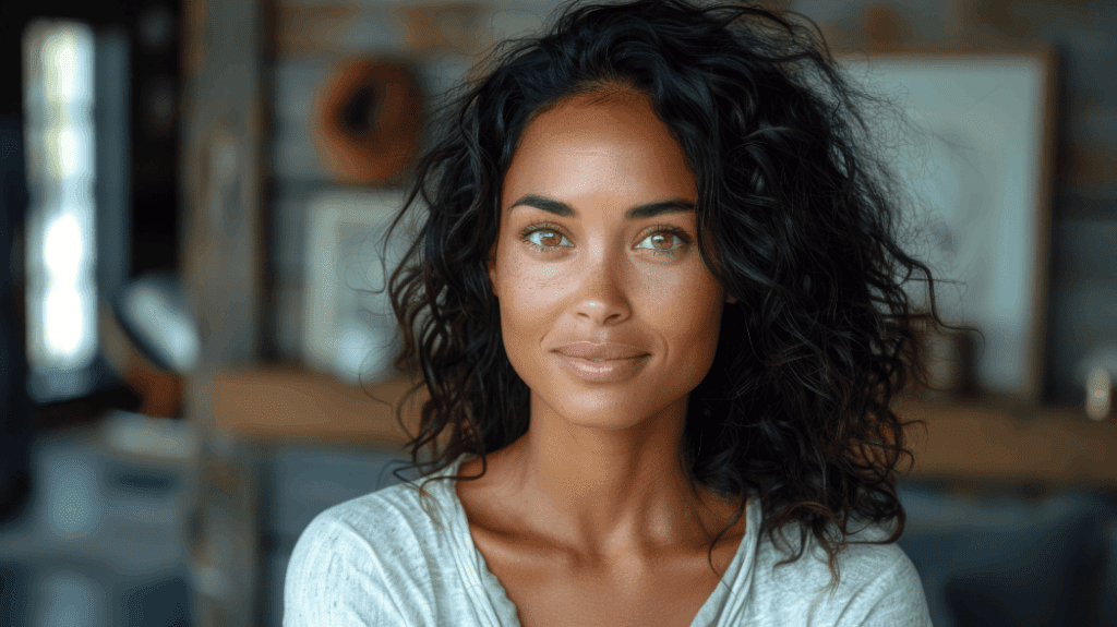 Hyaluronic acid lip filler treatment results shown on a woman with smooth, hydrated lips.