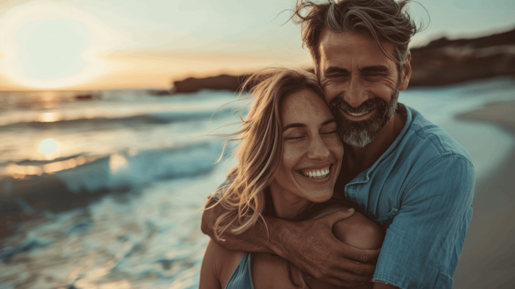 Estrogen and progesterone therapy helps couples enjoy intimacy and vitality during midlife.